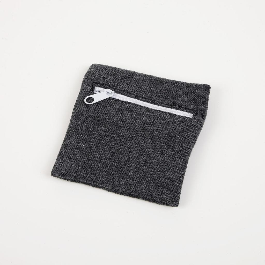 Breathable Cotton Sports Wrist Guard with Zipper Pocket for Running & Cycling