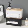 Durable Plastic Tissue Box Proof Large Capacity Tissue Box Cover Dust Proof Tissue Box Holder Organizer Kitchen Storage Shelf