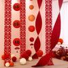 Festive Double Happiness Pendant Red Door Curtain Hanging Decor  Wedding Party Decor