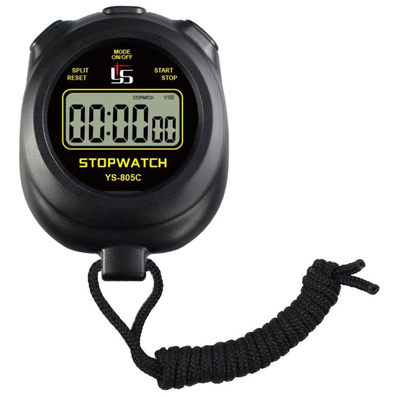 

ABKY-Digital LCD Stopwatch Timer Handheld Professional Chronograph Sports Watch Training Kitchen Timing Device чёрный