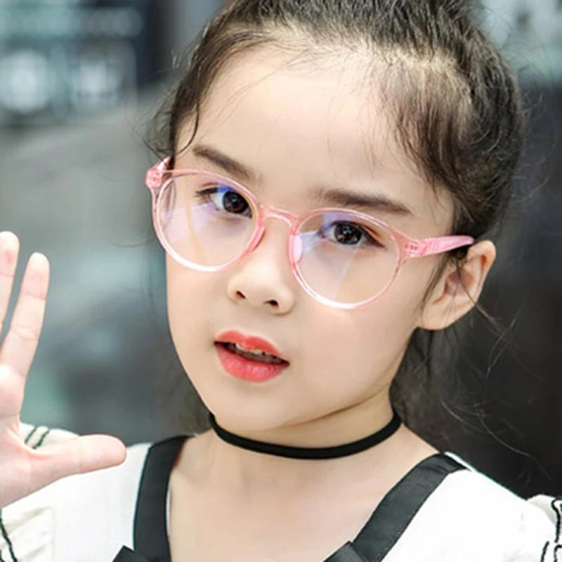 

Best new 2024 New Round frame Anti Blue Light Glasses Plain Glasses Children Radiation Protection for Kid Computer Phone Online Course