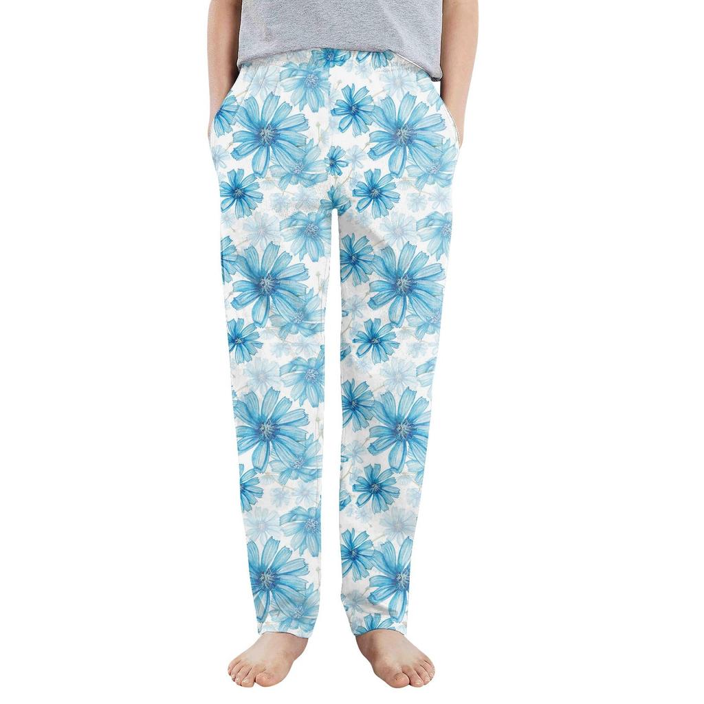 Kids' Casual Pants - Solid Color Sport Pants With Pockets