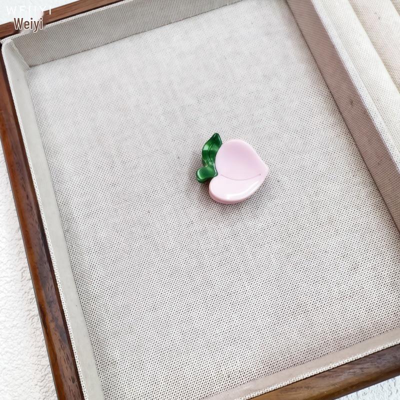 Wei Yi Jewelry Acetate Fruit Series Hair Claw Clip - Cute Small Size, High-End Hair Accessory for Flyaway Bangs