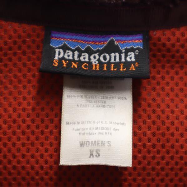 patagonia 23071 Bore Bore Fleece jacket XS Dark red Outdoor Mesh Lining Women Used