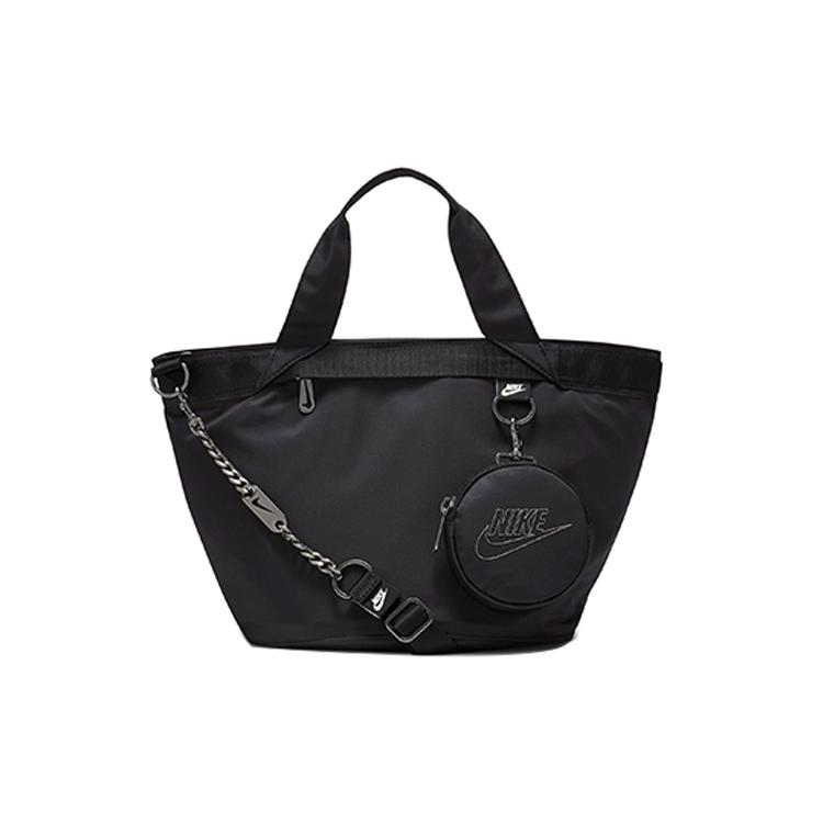 New Nike Nike Fabric Chain Combo Bag 2 In 1 Tote Bag Shopping Bag Shoulder Bag Crossbody Bag Handbag Regular Women's Black CW9303-010