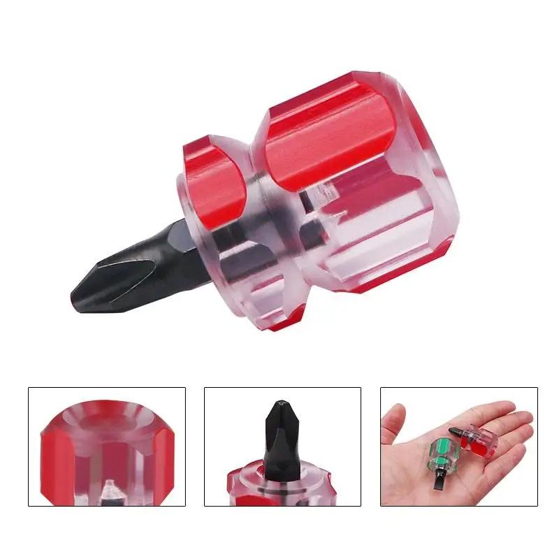 5PCS Screwdriver Kit Set Mini Small Portable Radish Head Screw Driver Transparent Handle Repair Hand Tools Precision Car Repair