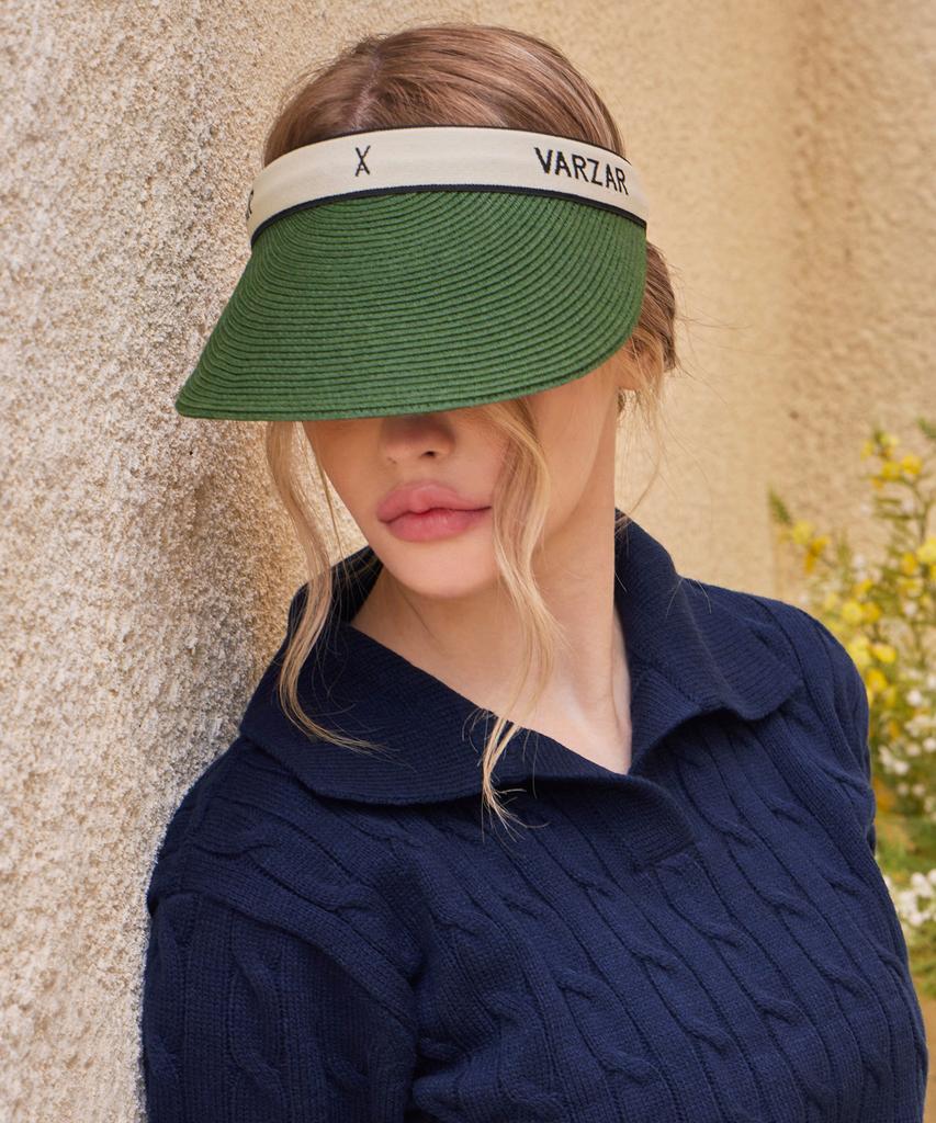 Bajal Organic Band Paper Sun Cap White/Khaki