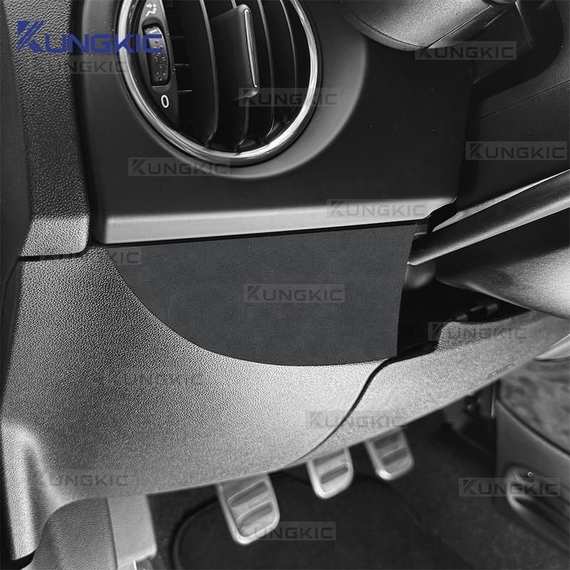 Top Suede Sticker LHD RHD For Fiat 500 2008-2024 Abarth 595/695 2012-2024 Car Copilot Passenger Box Interior Trim Accessories