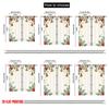 2pcs,2D Plane Printing Curtains Digital Printed Christmas Bells Stars Holly (3) Durable 100% Polyester Fabric (without Rod)