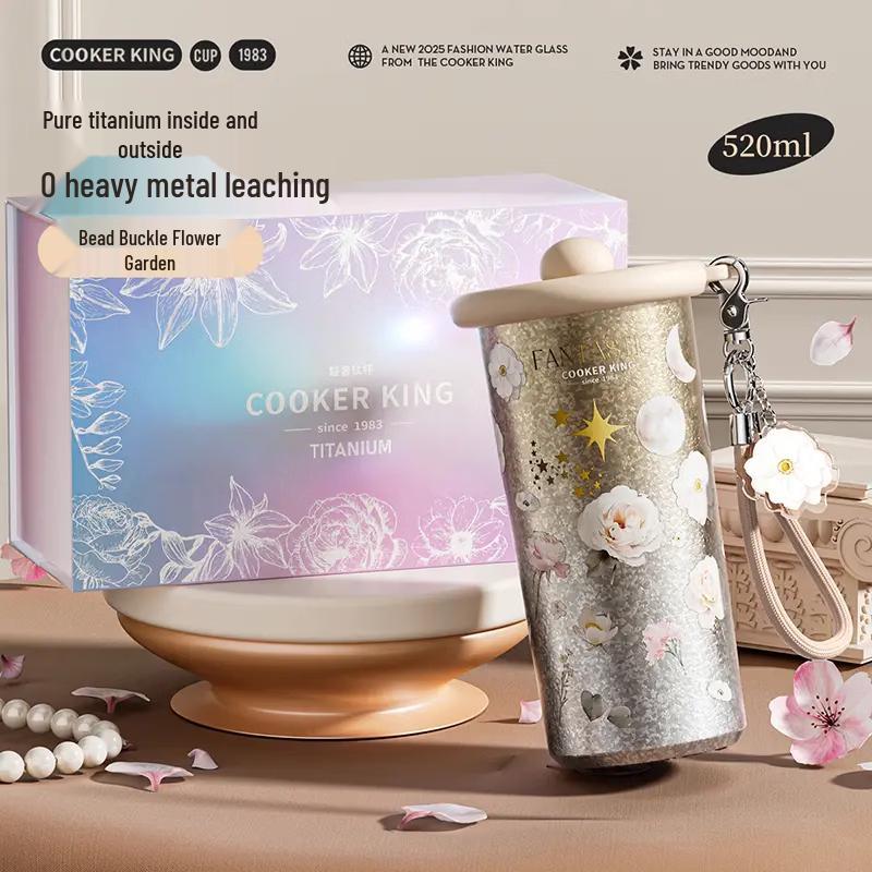 COOKER KING Pure Titanium Insulated Water Bottle