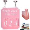 Books Read This Year Bookshelf Counter Bookish Decor Book Lover Sign  Reading Plan Management