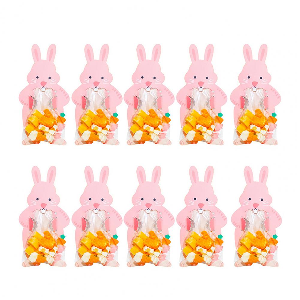 Easter Bunny Card Easter Candy Bag Easter Bunny Paper Candy Bags Cute Rabbit Chocolate Cookie Holders Birthday Party Dessert