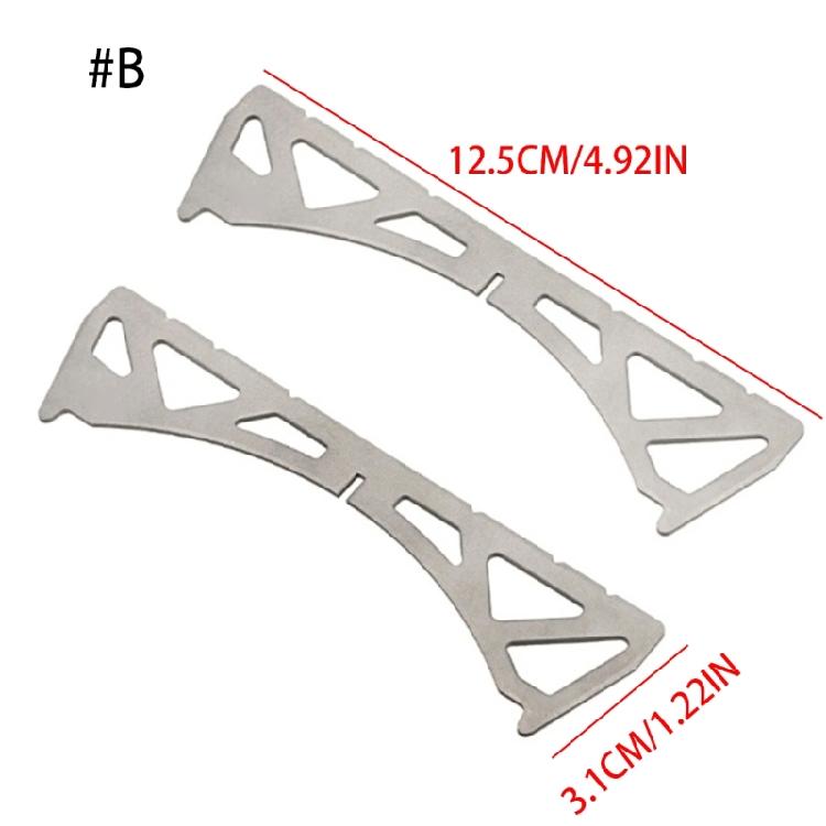 Outdoor Camp Alcohols Stove Crosses Stand Stainless Steel Picnics Stove Rack for Camp Hiking