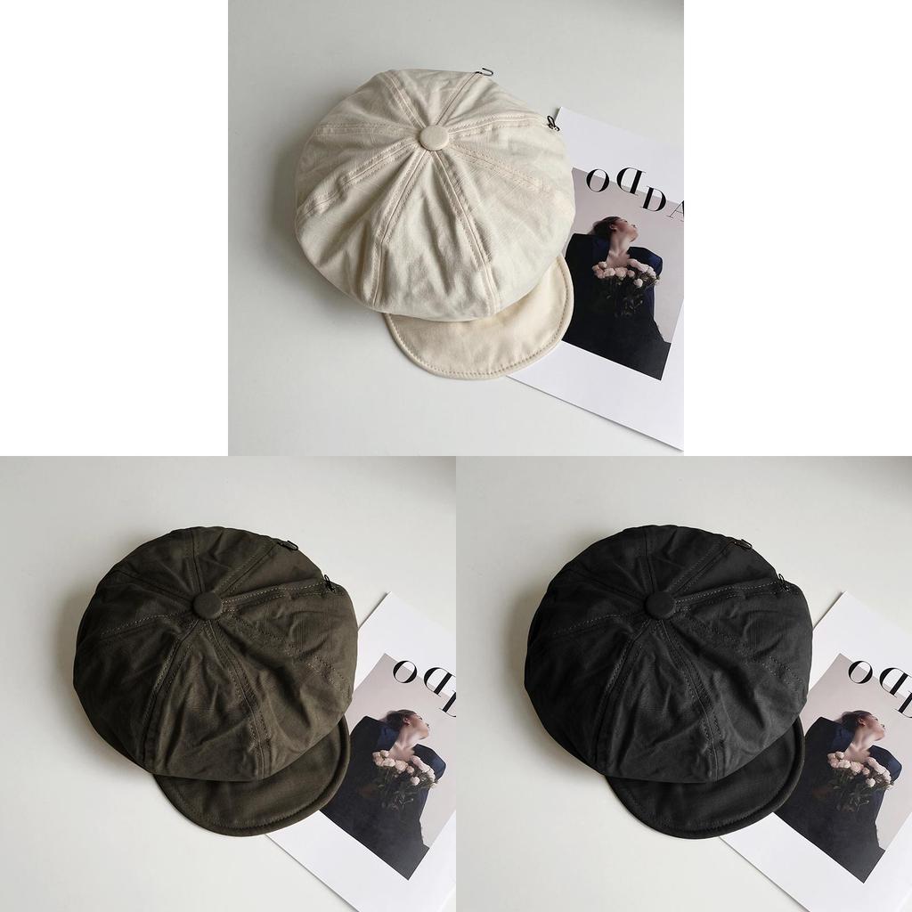 Retro Cotton Octagonal Hat With Wide Brim For Casual And Stylish Women