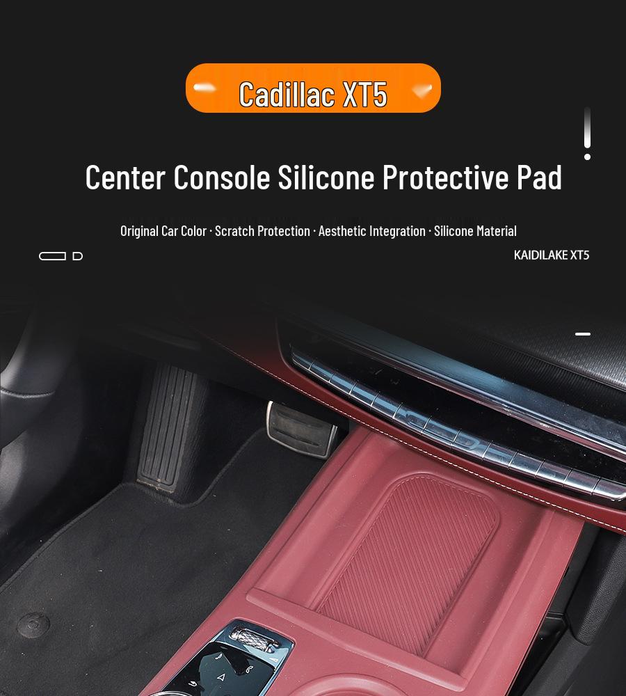 Silicone Center Console and Cup Holder Mat for Cadillac XT5