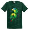 Parrot T Shirt Colorful Tropical Bird Paint Splatter Art Graphic Tee Gift Lovers