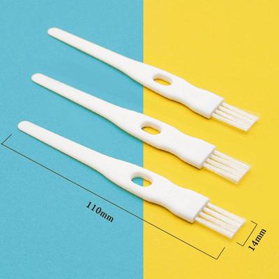 Compact White Plastic Multipurpose Brush for Humidifier, Mosquito Repellent, and Household Appliance Cleaning