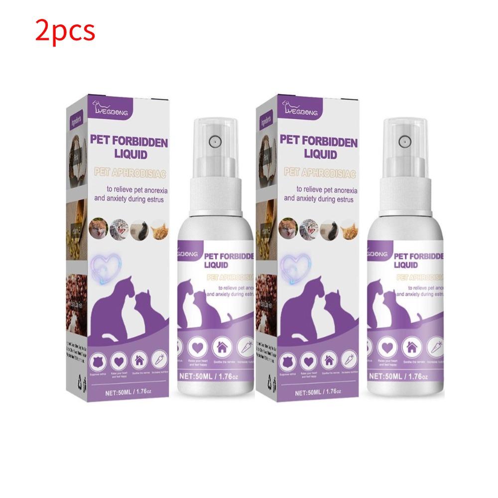 50ml Haustier Beruhigungsspray Verhindert Heulen Reduziert Angst Beruhigt Stimmung Haustier Hund Katze Läufigkeit Beruhigendes Verbotsspray Angstlinderung