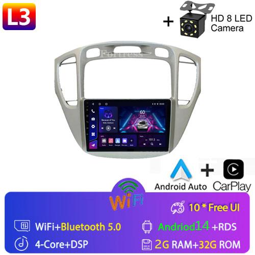Fortress For Toyota Highlander 1 XU20 2001-2007 Multimedia Video Player Navigation Stereo 2 Din DVD Head Unit Android Car Radio