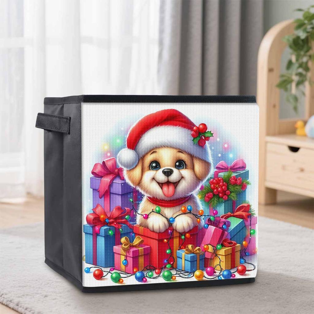 Geschenk Welpe 5D Diamant Malerei Aufbewahrungskorb Voll Runde Bohrmaschine Mosaik Diamant Stickerei Kreuzstich Sets Heimdekor Heimdekor