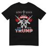 Love Jesus. Shoot Guns. And Vote Trump 2020 Flag T-Shirt