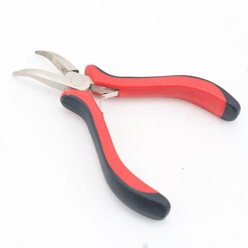 Hair Extension & Wig Tool Kit with Pliers, Crochet, and Silicone Rings