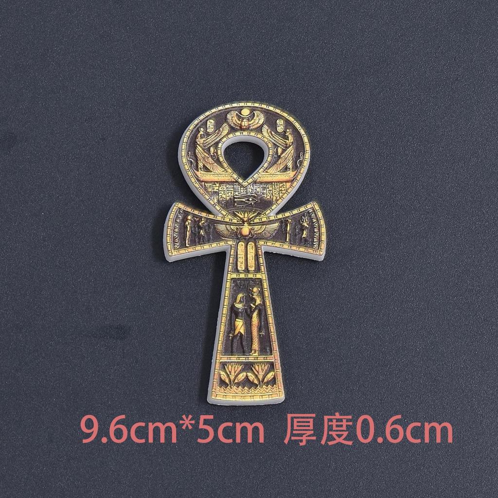Egyptian Pharaoh Retro Magnet Resin Refrigerator Stickers Pyramid Culture Creative Decorations Home Office Magnetic Stickers