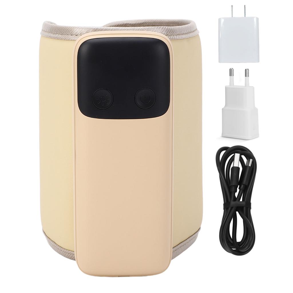 Baby Bottle Warmer Rapid Heating 48H Long Lasting 6000mAh PU Leather Portable Night Light Multipurpo