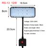 220V Aquarium LED Light Full Spectrum Water Grass High Brightness Super Slim 360° Rotation Fish Tank Aquatic Plant Clip-on Lamp