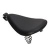 Motorcycle Black Spring Solo Seat + 3" Spring Mount Bracket Kit For Harley 48 Sportster XL883 1200 Bobber Chopper