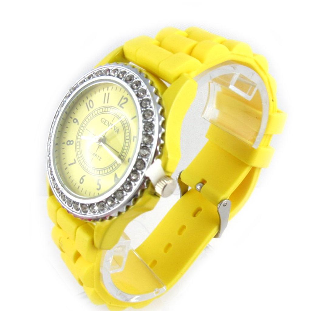 Les Trésors De Lily [R6987] - Montre créateur 'Absolu' jaune - 25x4 cm