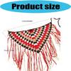 Trendy Fringed Scarf Oversized Triangles Wrap Crochet Tassels Fringe Hip Scarf for Music Festival Goers