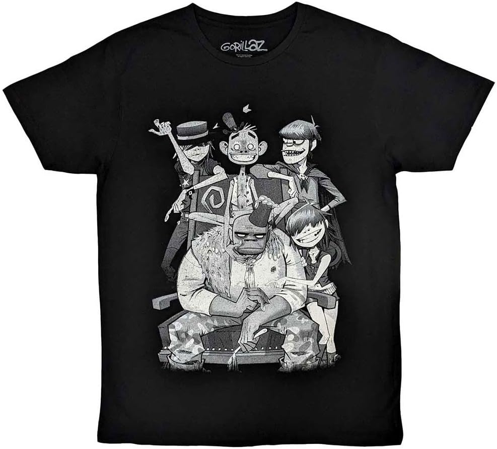 Gorillaz band members graphic print T-shirt XXXL