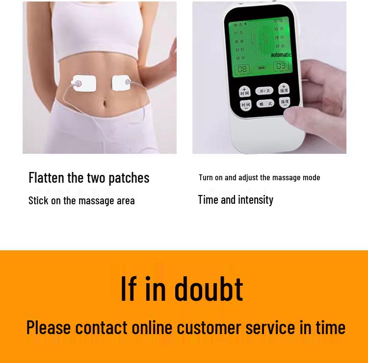 Meridian Therapy Large-Screen EMS Pulse Massager