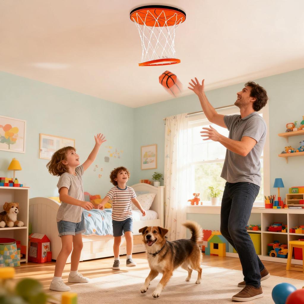 Ceiling basketball Hoops Indoor Children's Basketball Hoops Household For Room Shooting Ball Sport Game Training Equipment