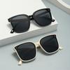 2pcs Retro Fashion Square Sun Glasses Women Men Daily Simple Luxury Sunglasses Commute Shades Lady Man Protective Glasses UV400