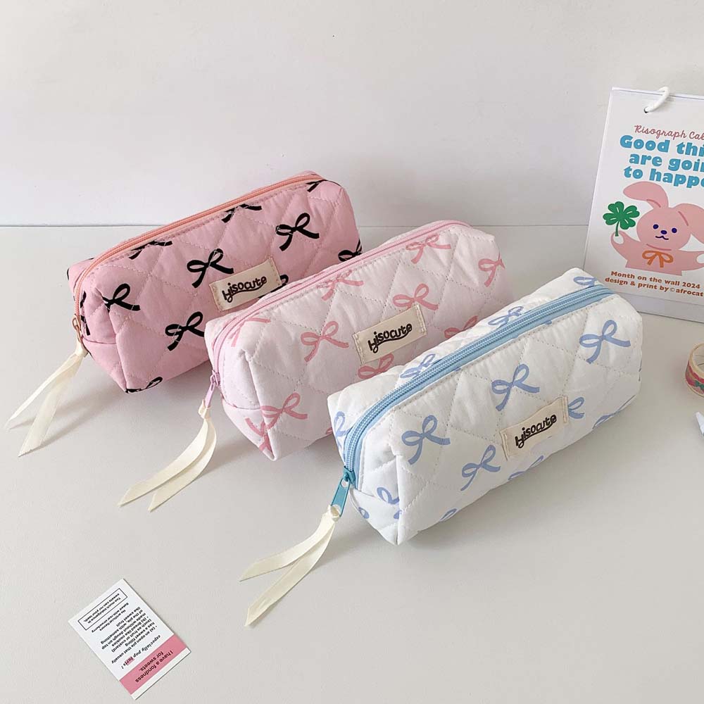 Bowknot Korean Style Pencil Case Large Capacity Bow Pencil Pouch  Stationery Holder