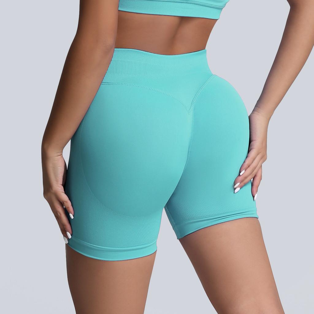 Seamless High Waist Yoga Shorts With Abdominal Compression For Women Fitness And Running