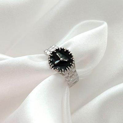 Simple Watch Design Style Personality Girl Trendy Classic Punk Ring Korean Charming Creative Jewelry For Women Gift