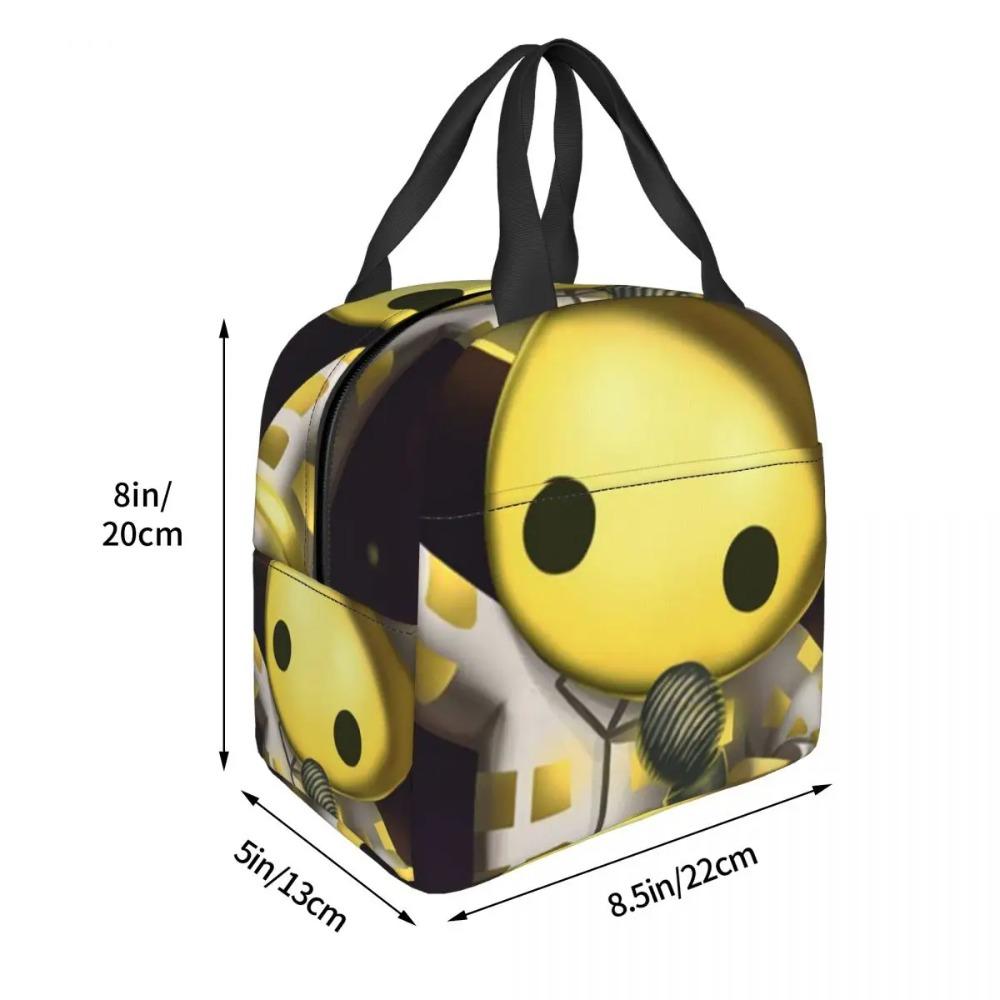 Wobbly Life Gaming Lustige Spiele Isolierte Lunchtasche für Damen Kinder Tragbare Lebensmittelboxen Thermische Lunchbox Tragetasche