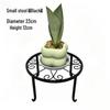 Floor-Standing Wrought Iron Flower Stand for Living Room, Balcony, or Outdoor Use - Cream Style Succulent Storage Rack.