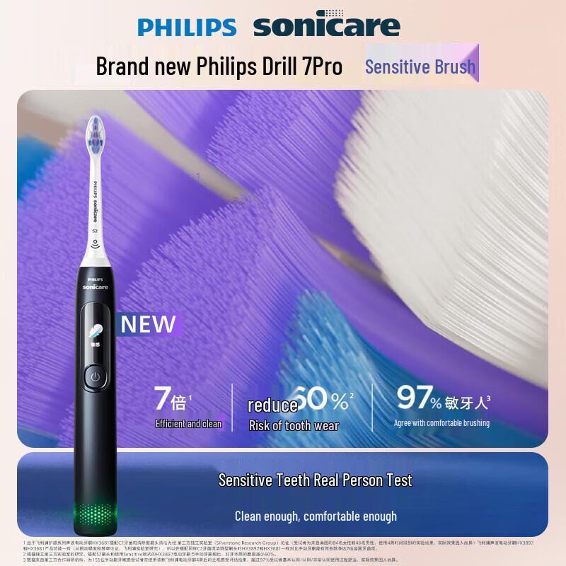 

Philips Diamond 7 Series HX3892 Sonic Electric Toothbrush with Screen