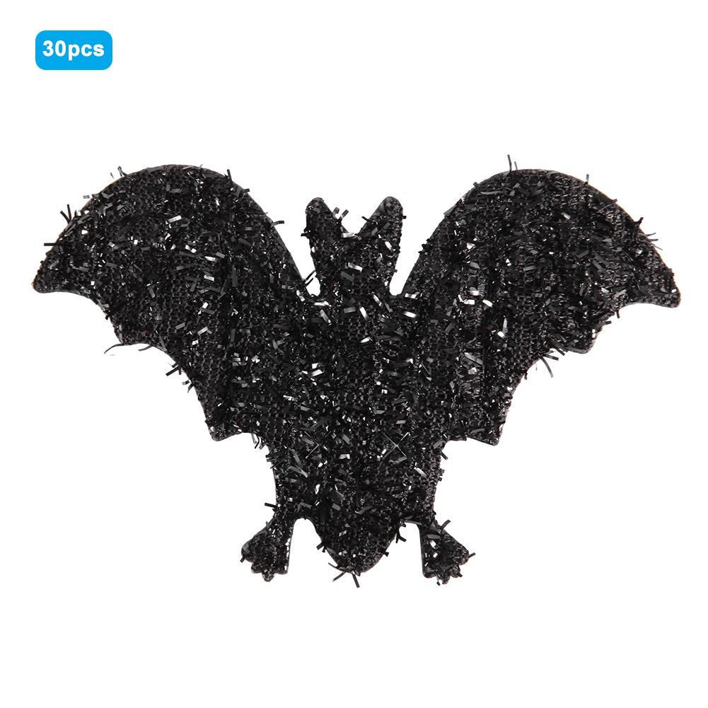 30 Stück 10cm Vlies Fledermaus Dekoration Halloween Ornament Accessoire Schwarze Fledermaus