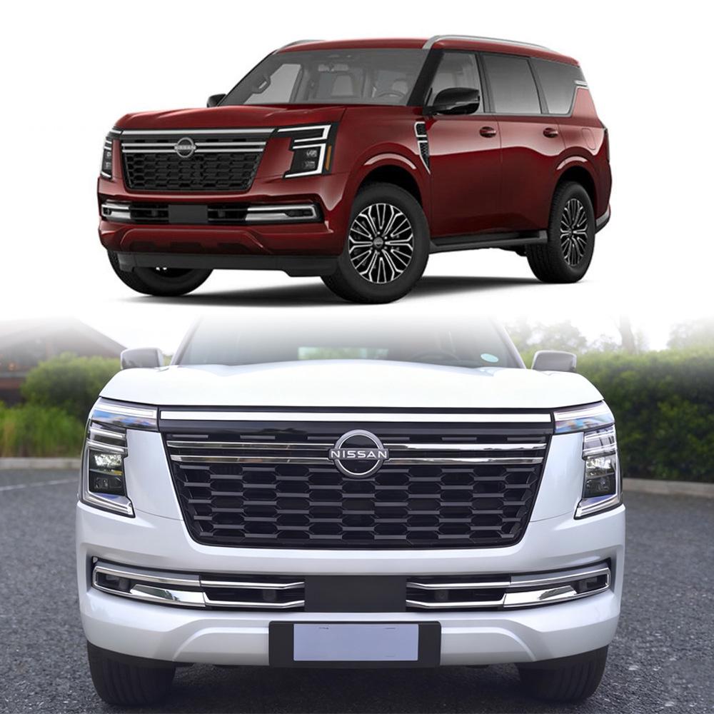 Совместимая отделка решетки переднего бампера Nissan Patrol Armada Y63 490x140x50