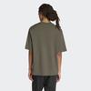adidas VERBIAGE T Shirts Men's Strata Olive Green Crew Neck Moderate