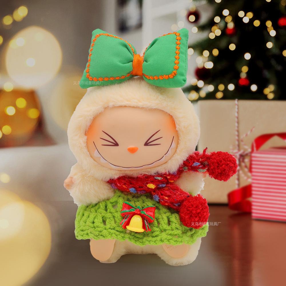 [Only Clothes] Christmas Sweater Hat Set Cartoon Vinyl Doll with Pendant Gift Plush Toy by Spot for LBB