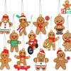 Multi-piece Gingerbread Men Christmas Ornaments: Free Combination for Tree, Fireplace, Home & Party Decor