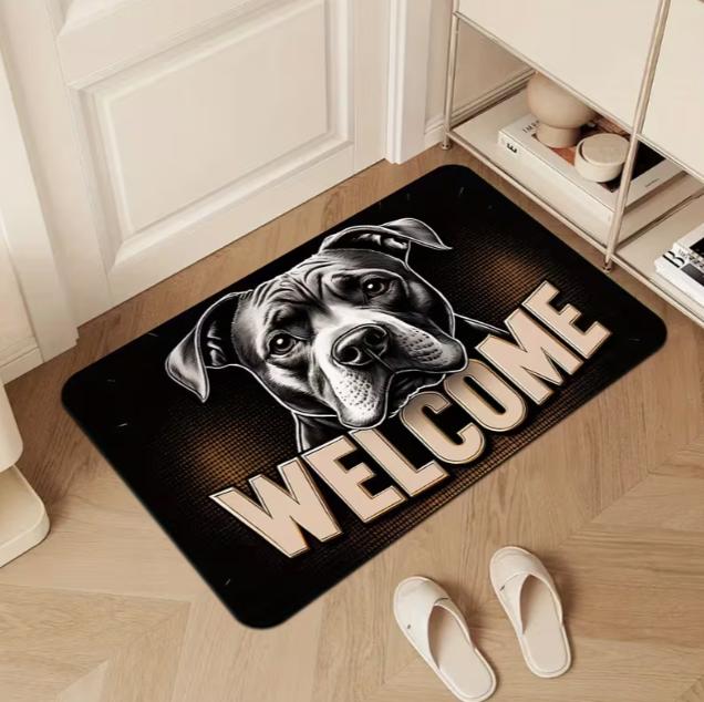 1 Piece of Beagle PU Floor Mat for And Durable Door Mat Suitable for Living Room Kitchen and Outdoor Use Home Decoration Rugs