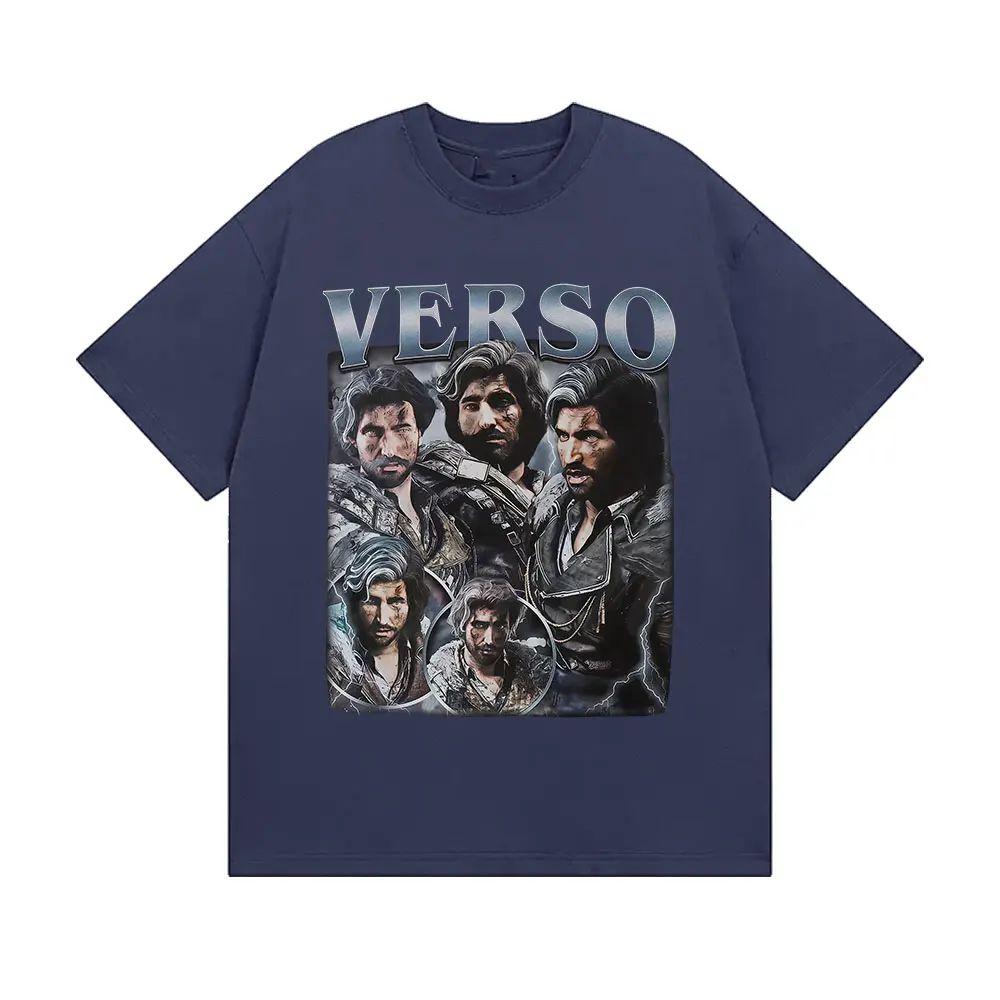 Y2k Vintage Gothic Fashion Short Sleeve Verso Game Clair Obscur Expedition 33 Graphic T Shirts Print Cotton Tshirt Unisex
