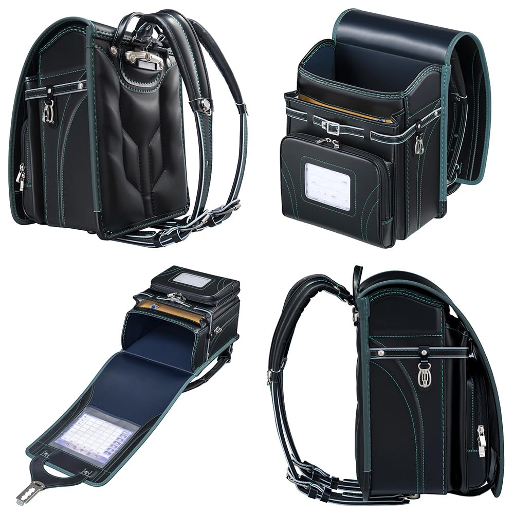 Schulbeamter Guter Junge Hergestellt in Japan mit einem Clarino Beliebtes A4 Tablet Große Kapazität Schwarz und Schulterbelastung um ca. für einen leichteren und